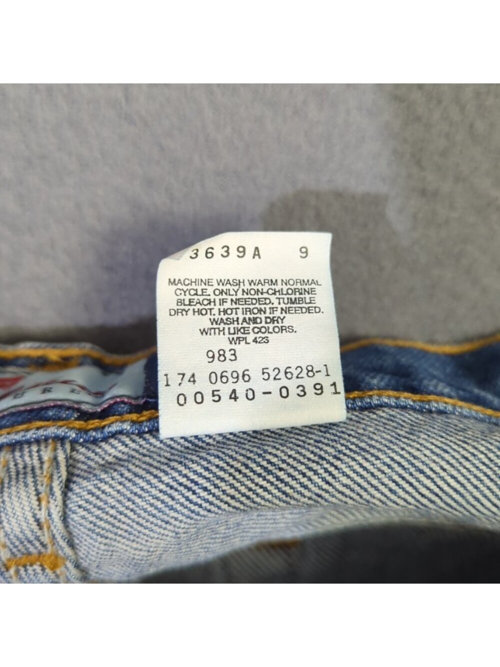 Levi's VTG Jeans Men's 38x36 Fits 36x36 Blue 540 Relaxed Fit Brown Tab - Picture 14 of 15